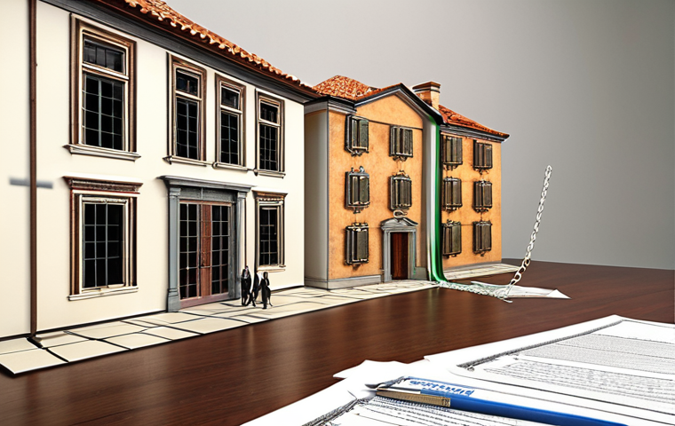 **Prompt:** A visually compelling scene depicting the transformation of a mortgage from a burden into a powerful lever for financial growth. Initially, a person feels constrained by symbolic chains resembling a mortgage document, but these chains break and transform into upward-trending graphs and architectural blueprints, culminating in a thriving, modern Italian-style home. The image should convey a sense of optimism, strategic insight, and liberation through "good debt," with subtle hints of Italian architectural details in the background, representing the context.
